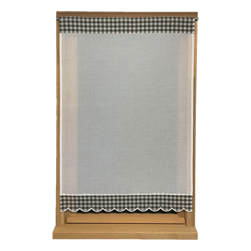 NORMANDIE Grey Custom Curtain