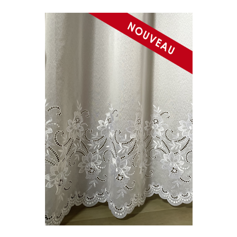 OLYMPE White Embroidered Curtain